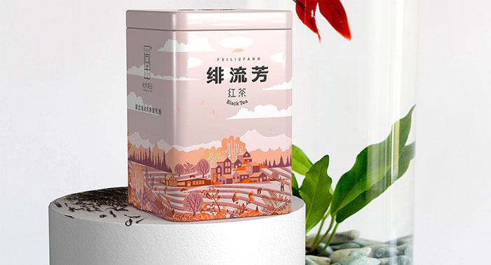 來自西北深山的玉葉茶葉包裝設(shè)計-創(chuàng)意插畫茶葉包裝設(shè)計